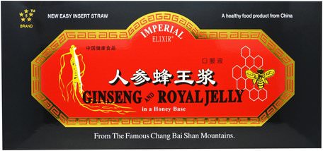 Ginseng and Royal Jelly, 30 Bottles, 0.34 fl oz (10 ml) Each by Imperial Elixir-Kosttillskott, Adaptogen
