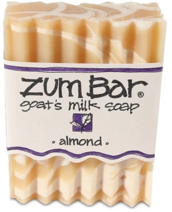 Zum Bar, Goats Milk Soap, Almond, 3 oz Bar by Indigo Wild-Bad, Skönhet, Tvål