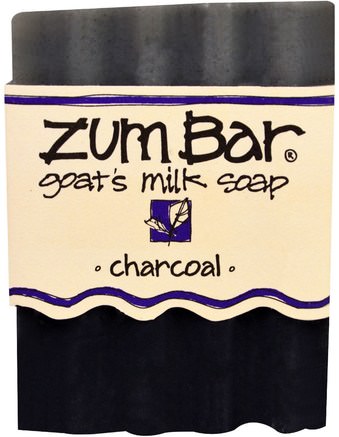 Zum Bar, Goats Milk Soap, Charcoal, 1 Bar, 3 oz by Indigo Wild-Bad, Skönhet, Tvål