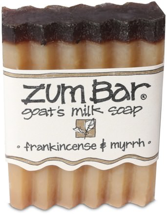 Zum Bar, Goats Milk Soap, Frankincense & Myrrh, 3 oz Bar by Indigo Wild-Bad, Skönhet, Tvål