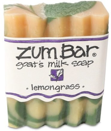 Zum Bar, Goats Milk Soap, Lemongrass, 3 oz Handmade Bar by Indigo Wild-Bad, Skönhet, Tvål