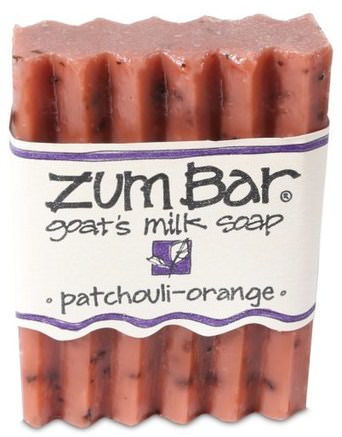 Zum Bar, Goats Milk Soap, Patchouli-Orange, 3 oz Bar by Indigo Wild-Bad, Skönhet, Tvål