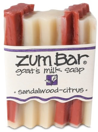 Zum Bar, Goats Milk Soap, Sandalwood-Citrus, 3 oz Bar by Indigo Wild-Bad, Skönhet, Tvål