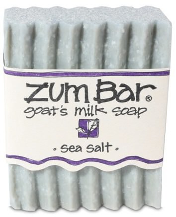 Zum Bar, Goats Milk Soap, Sea Salt, 3 oz Bar by Indigo Wild-Bad, Skönhet, Tvål