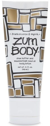 Zum Body, Shea Butter & Meadowfoam Seed Oil Body Lotion, Frankincense & Myrrh, 2 fl oz (59 ml) by Indigo Wild-Bad, Skönhet, Body Lotion