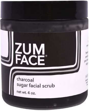 Zum Face, Charcoal Sugar Facial Scrub, 4 oz by Indigo Wild-Hälsa, Hudvård, Bad, Skönhet, Kroppscrubs
