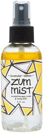 Zum Mist, Aromatherapy Room & Body Mist, Lavender-Lemon, 4 fl oz by Indigo Wild-Bad, Skönhet, Doft Sprayer, Hem, Luftfräschare Deodorizer