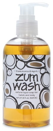 Zum Wash, Natural Liquid Soap for Hands and Body, Frankincense & Myrrh, 8 fl oz (225 ml) by Indigo Wild-Bad, Skönhet, Tvål