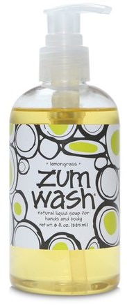 Zum Wash, Natural Liquid Soap for Hands and Body, Lemongrass, 8 fl oz (225 ml) by Indigo Wild-Bad, Skönhet, Tvål