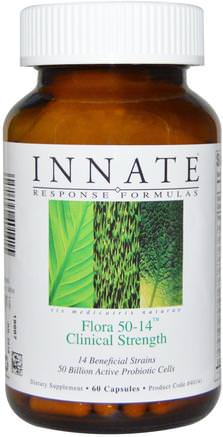 Flora 50-14, Clinical Strength, 60 Capsules by Innate Response Formulas-Iskylda Produkter, Kosttillskott, Probiotika