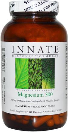 Magnesium 300, 120 Capsules by Innate Response Formulas-Kosttillskott, Mineraler, Magnesium