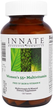 Womens 55+ Multivitamin, 120 Tablets by Innate Response Formulas-Vitaminer, Kvinnor Multivitaminer, Kvinnor