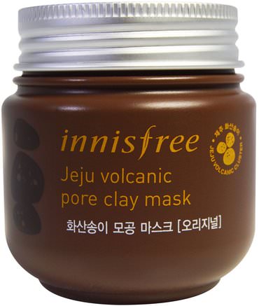 Jeju Volcanic Pore Clay Mask, 100 ml by Innisfree-Skönhet, Ansiktsmasker, Lera Masker, Bad