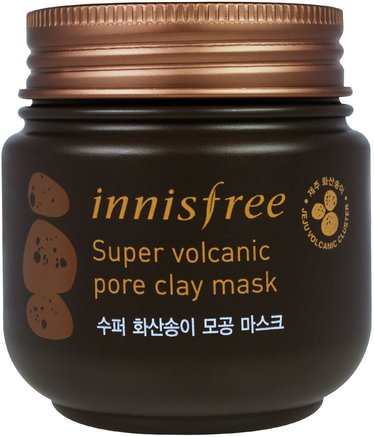 Super Volcanic Pore Clay Mask, 3.38 oz (100 ml) by Innisfree-Skönhet, Ansiktsmasker, Lera Masker, Bad
