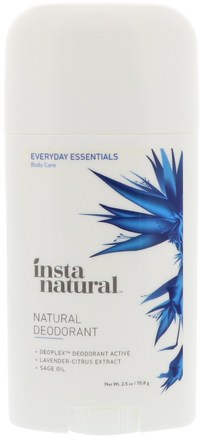 Natural Deodorant, 2.5 oz (70.8 g) by InstaNatural-Bad, Skönhet, Deodorant