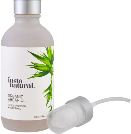Organic Argan Oil, Skin Care, 4 fl oz (120 ml) by InstaNatural-Skönhet, Ansiktsvård