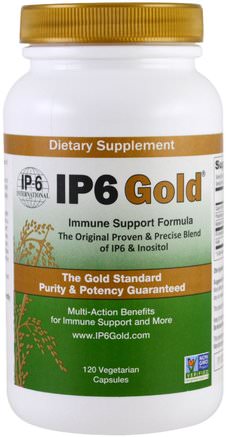 IP6 Gold, Immune Support Formula, 120 Vegetarian Capsules by IP-6 International-Kosttillskott, Antioxidanter, Ip 6