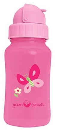 Aqua Bottle, Pink, 10 oz (300 ml) by iPlay Green Sprouts-Barns Hälsa, Barn Mat, Köksartiklar, Koppar Tallrikar Skålar