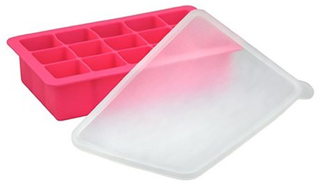Fresh Baby Food Freezer Tray, Pink, 1 Tray, 15 Portions - 1 oz (28 ml) Each by iPlay Green Sprouts-Barns Hälsa, Barn Mat, Baby Matning Och Städning