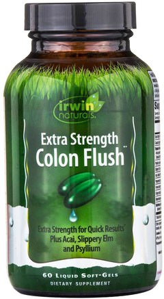 Colon Flush, Extra Strength, 60 Liquid Soft-Gels by Irwin Naturals-Hälsa, Detox