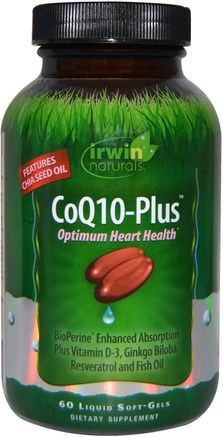 CoQ10-Plus, 60 Liquid Soft-Gels by Irwin Naturals-Kosttillskott, Koenzym Q10, Coq10
