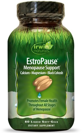 EstroPause, Menopause Support, 80 Liquid Soft-Gels by Irwin Naturals-Hälsa, Kvinnor, Klimakteriet