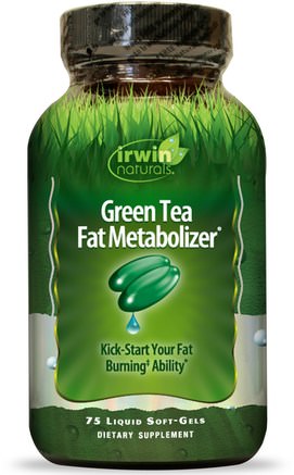 Green Tea Fat Metabolizer, 75 Liquid Soft-Gels by Irwin Naturals-Hälsa, Kost, Viktminskning