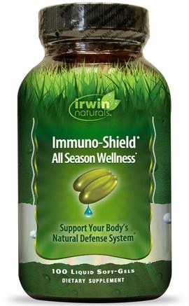 Immuno-Shield, All Season Wellness, 100 Liquid Soft-Gels by Irwin Naturals-Hälsa, Kall Influensa Och Virus, Immunförsvar