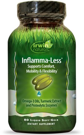 Inflamma-Less, 80 Liquid Soft-Gels by Irwin Naturals-Hälsa, Ben, Osteoporos, Gemensam Hälsa, Inflammation