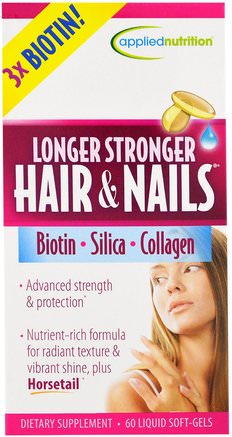 Longer Stronger Hair & Nails, 60 Liquid Soft-Gels by Irwin Naturals-Hälsa, Kvinnor, Hud, Hårtillskott, Nageltillskott, Hudtillskott