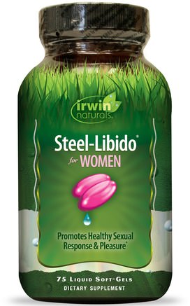 Steel-Libido for Women, 75 Liquid Soft-Gels by Irwin Naturals-Hälsa, Kvinnor, Ashwagandha Kvinnor