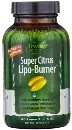 Super Citrus Lipo-Burner, 60 Liquid Soft-Gels by Irwin Naturals-Hälsa, Kost, Viktminskning