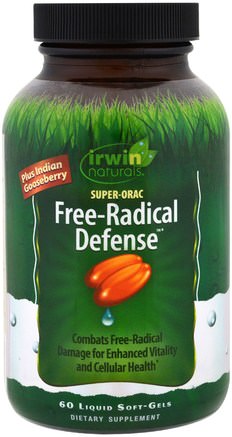 Super-Orac Free-Radical Defense, 60 Liquid Soft-Gels by Irwin Naturals-Kosttillskott, Oracantioxidanter