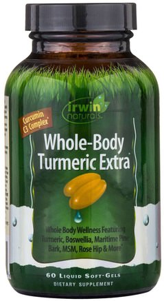 Whole-Body Turmeric Extra, 60 Liquid Soft-Gels by Irwin Naturals-Kosttillskott, Antioxidanter, Curcumin, Gurkmeja