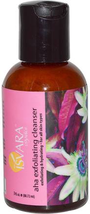 AHA Exfoliating Cleanser, 3 fl oz (88.72 ml) by Isvara Organics-Skönhet, Ansiktsvård, Hud, Ansiktsexfoliatorer