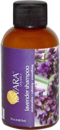 Shampoo, Lavender, 3 fl oz (88.72 ml) by Isvara Organics-Bad, Skönhet, Hår, Hårbotten, Schampo, Balsam