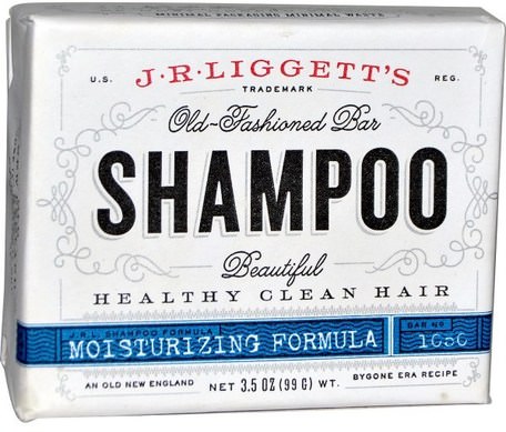 Old-Fashioned Bar Shampoo, Moisturizing Formula, 3.5 oz (99 g) by J.R. Liggetts-Bad, Skönhet, Schampo, Hår, Hårbotten, Balsam