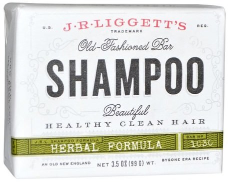 Old-Fashioned Bar Shampoo, Herbal Formula, 3.5 oz (99 g) by J.R. Liggetts-Bad, Skönhet, Schampo, Hår, Hårbotten, Balsam