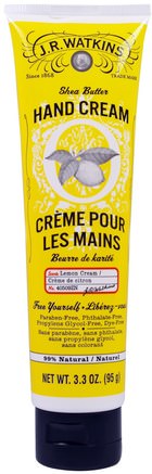 Shea Butter Hand Cream, Lemon Cream, 3.3 oz (95 g) by J R Watkins-Bad, Skönhet, Handkrämer