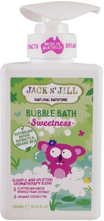 Natural Bathtime, Bubble Bath, Sweetness, 10.14 fl. oz (300 ml) by Jack n Jill-Bad, Skönhet, Bubbelbad