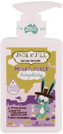 Natural Bathtime, Moisturizer, Simplicity, 10.14 fl oz (300 ml) by Jack n Jill-Hälsa, Hud