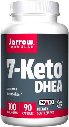 7-Keto DHEA, 100 mg, 90 Capsules by Jarrow Formulas-Kosttillskott, 7-Keto, Dhea