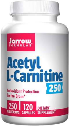 Acetyl L-Carnitine 250, 250 mg, Veggie Caps by Jarrow Formulas-Kosttillskott, Aminosyror, L Karnitin, Acetyl L Karnitin