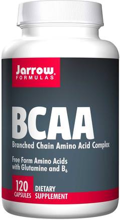 BCAA, Branched Chain Amino Acid Complex, 120 Capsules by Jarrow Formulas-Kosttillskott, Aminosyror, Bcaa (Förgrenad Aminosyra)