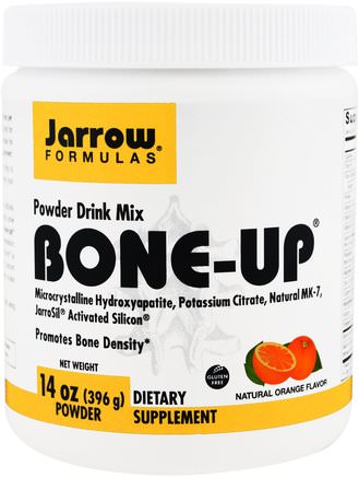 Bone-Up Powder Drink Mix, Natural Orange Flavor, 14 oz (396 g) by Jarrow Formulas-Hälsa, Ben, Osteoporos