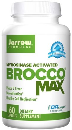BroccoMax, Myrosinase Activated, 60 Veggie Caps by Jarrow Formulas-Kosttillskott, Broccoli Korsverk, Broccoli Extrakt Sulforafan