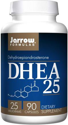 DHEA 25, 25 mg, 90 Capsules by Jarrow Formulas-Kosttillskott, Dhea, Enzymer