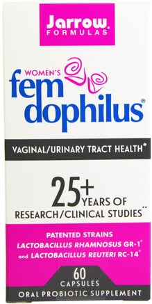 Womens FemDophilus, 60 Capsules (Ice) by Jarrow Formulas-Kosttillskott, Probiotika, Acidophilus, Iskylda Produkter