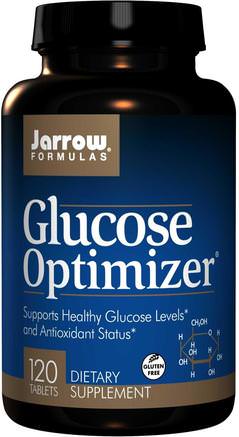 Glucose Optimizer, 120 Easy-Solv Tablets by Jarrow Formulas-Hälsa, Blodsocker