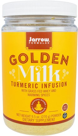 Golden Milk, Turmeric Infusion, 9.5 oz (270 g) by Jarrow Formulas-Kosttillskott, Antioxidanter, Curcumin, Gurkmeja